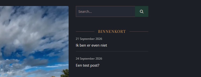 Een test post?